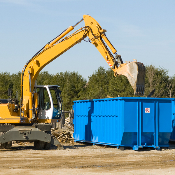 are there any restrictions on where a residential dumpster can be placed in Clark County